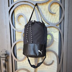 Puma Black Convertible Bucket Bag